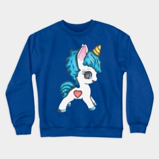 Baby unicorn and heart 2 Crewneck Sweatshirt